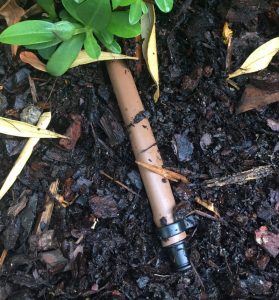 Landscape irrigation 13mm brown pipe