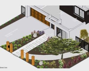 Burwood Front Elevation Landscape Plan