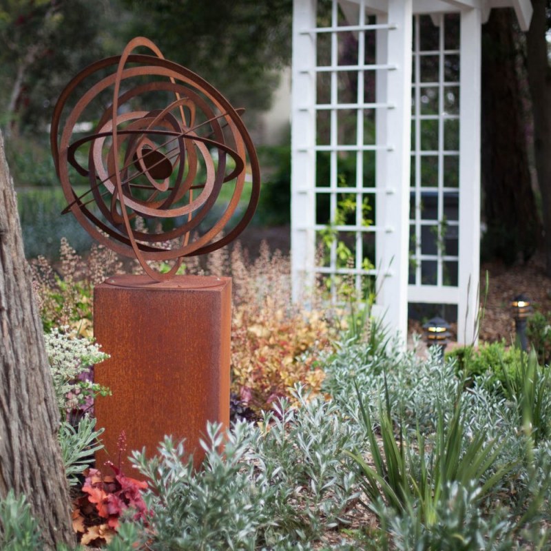 View of front garden from the driveway in Blackburn garden design