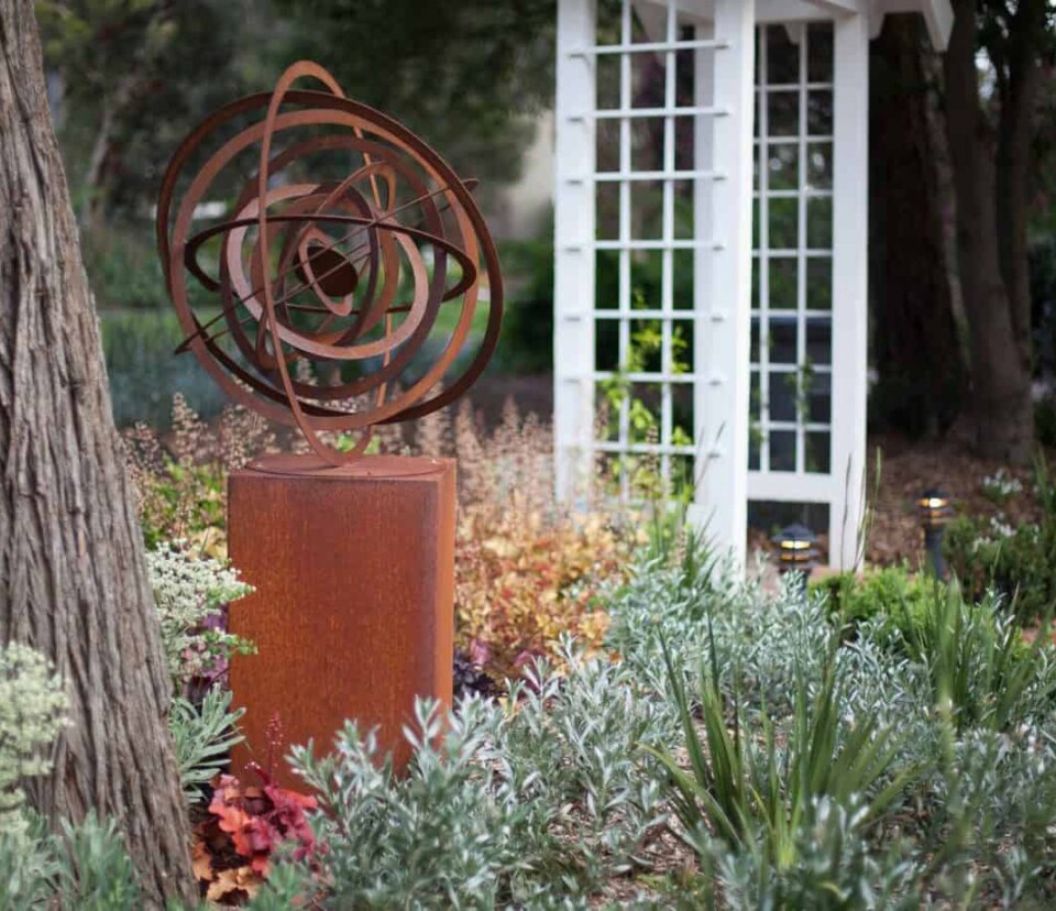 View of front garden from the driveway in Blackburn garden design