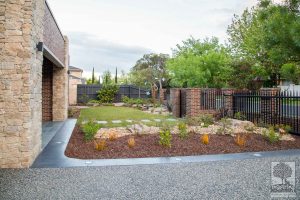 Glen Waverley front garden side view using largely native planting