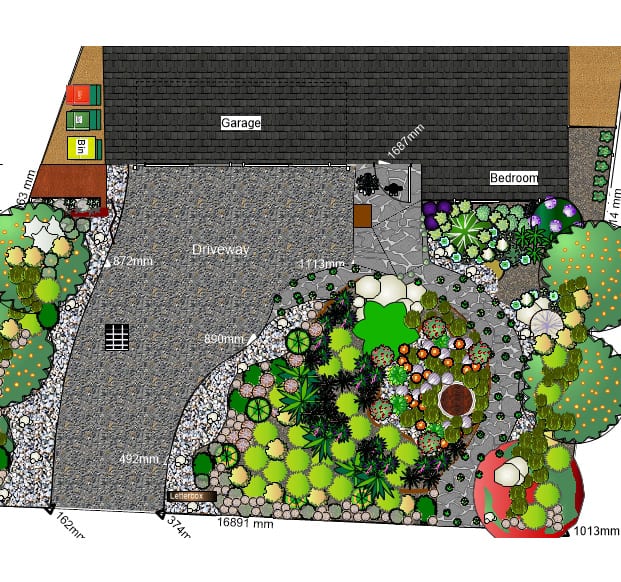 Mount Waverley frontyard design by Parveen Dhaliwal Melbourne