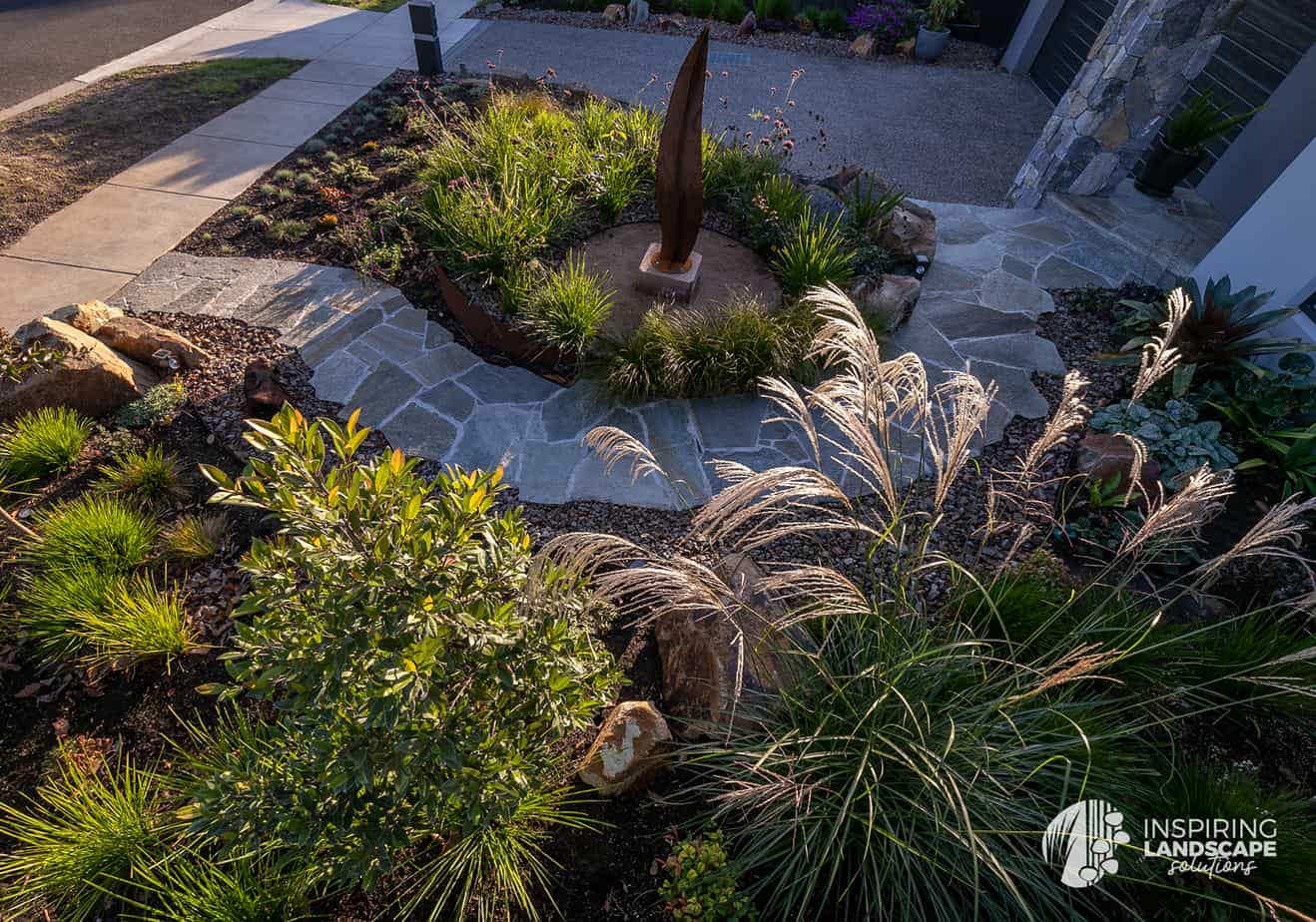 Miscanthus used in Mount Waverley garden design