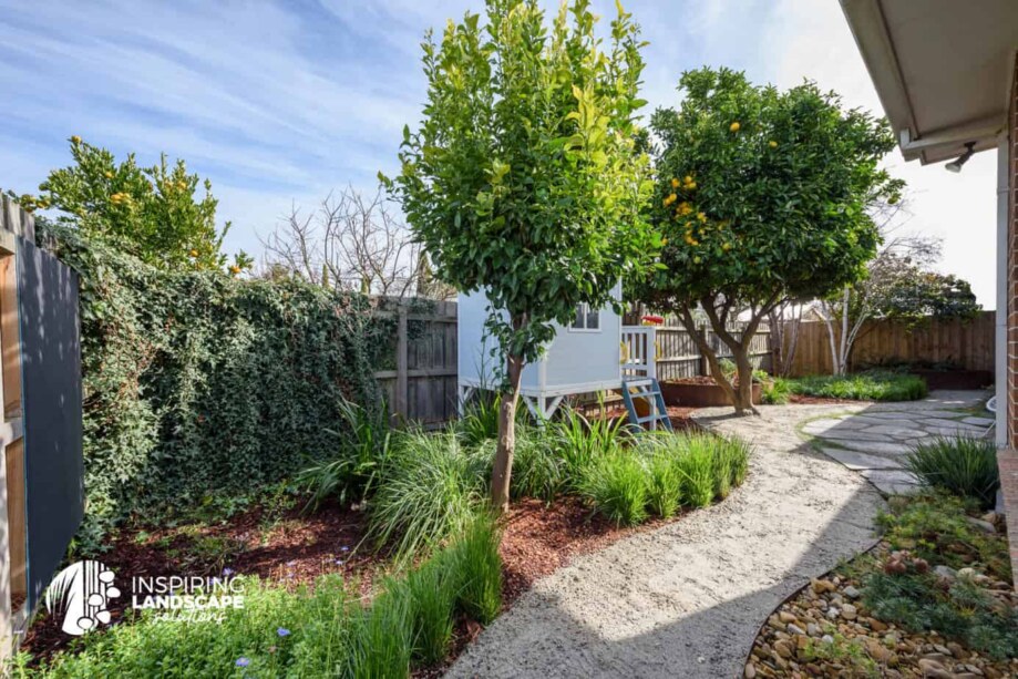 Serpentine pathway in Mulgrave garden design