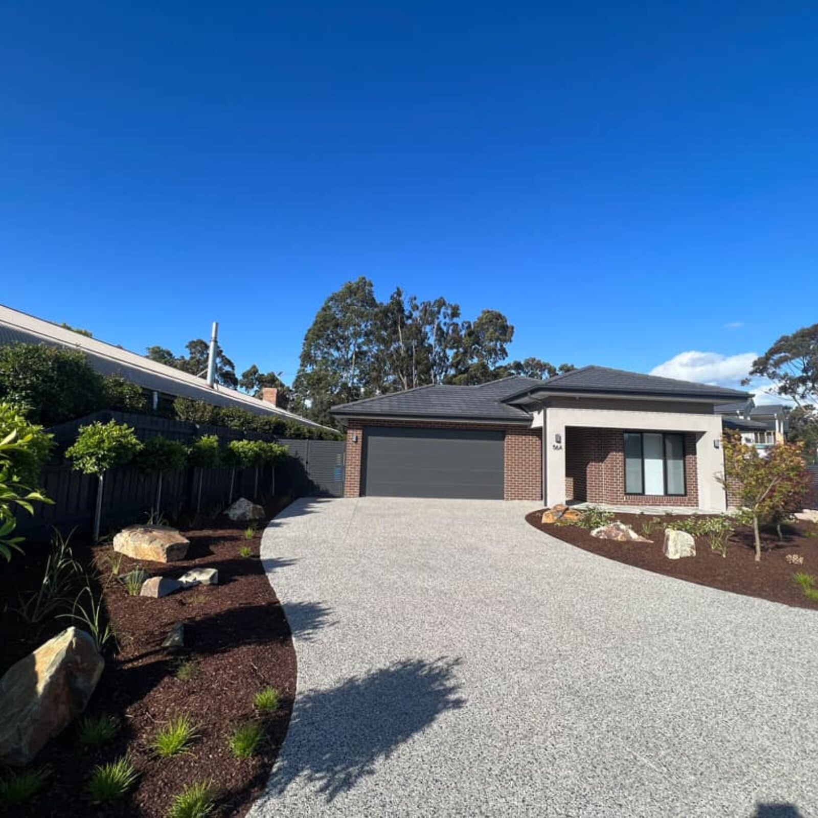 Panoramic view of Narre Warren North front garden design