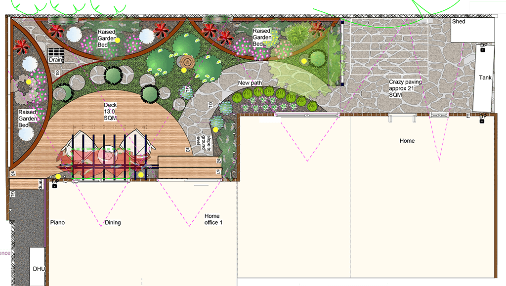 Clayton garden design by Parveen Dhaliwal