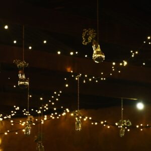 Create ambience on your balcony with string or fairy lights