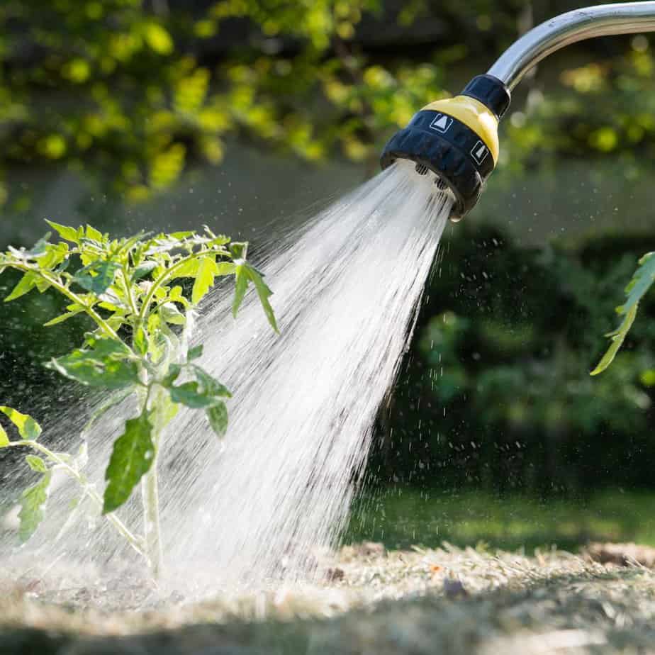 Use a handheld hose for irrigation for your garden